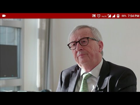 BBC World News Hardtalk Former European Commission President Jean Claude Junker Speaking