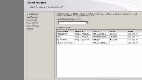 How To Uninstall SQL Server Instance