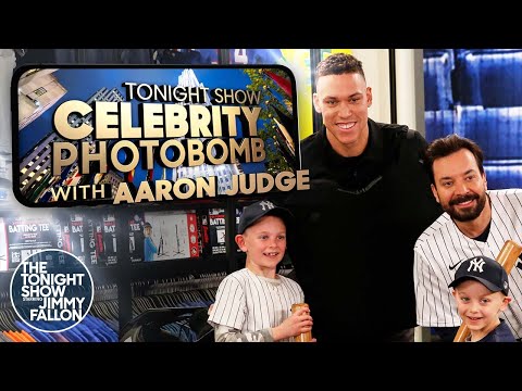 Aaron Judge and Jimmy Photobomb Yankees Fans at the MLB Store | The Tonight Show
