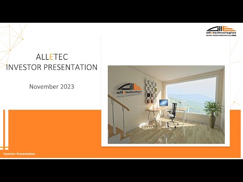 Alletec Investor Call 06 November 2023