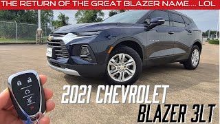 2021 Chevrolet Blazer 3LT: Start up \& Review