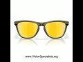 Oakley FrogskinsRangeXL OO9503 950302 Sunglasses Brown Polarized Tungsten 58mm  Dark Brush Olive Ink
