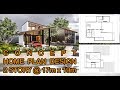 2 Story Modern Home Design 17x19m- @ Home Design Idea Concept