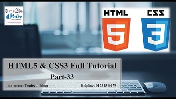 HTML5 & CSS3 Full Tutorials in Bangla Part 33- (CSS Animations)