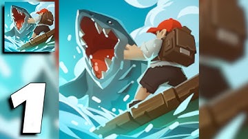 Epic Raft: Fighting Zombie Shark Survival - Gameplay Part 1 Toturial (Android, iOS)