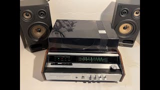 Magnavox Stereo Model IP9283w/Serviced Panasonic C127 Stacking Record Changer Jensen 3 Way Speakers