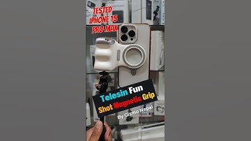 Telesin Fun Shot Magnetic Grip Connection to IPhone Mobile  Part32 #gizmonepal #actionnepal #telesin