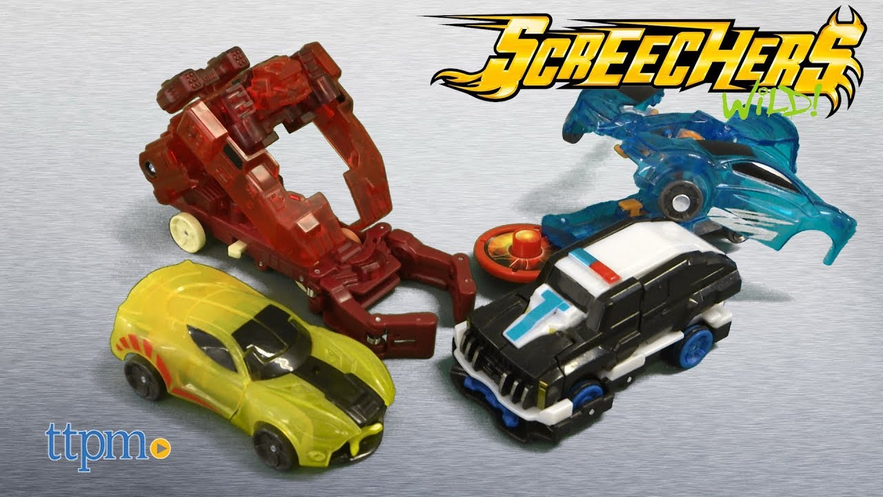 Screechers Wild 360 Flip & Morph sparkbug Toy Auto Veicolo 