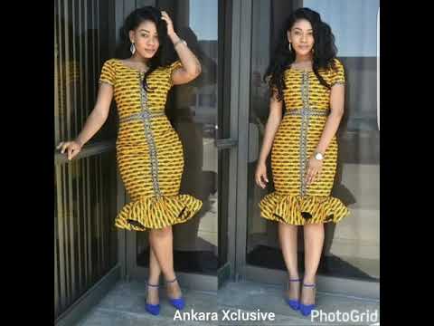 ankara styles straight gown