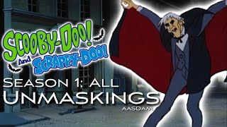 The ScoobyDoo And ScrappyDoo Show  Season 1 All Unmaskings | HQ