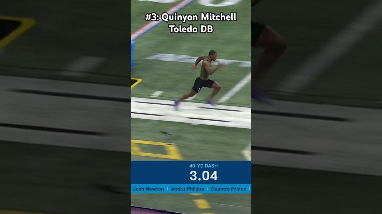 Top 5 Fastest 40 Yard Dash Times At 2024 NFL Combine 