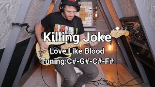 Killing Joke - Love Like Blood bass cover (with tab) Resimi