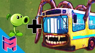Bus Eater + Peashooter - Plants vs Zombies Hack Animation Cartoon