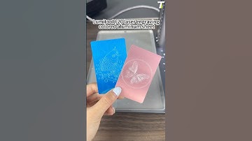 Lumitool F20 laser engraving colored aluminum sheet🐟 #lumitool #laserengraver
