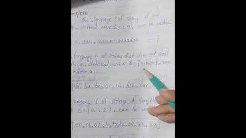 Descriptive definition of language in automata #theory #technology #computerscience 