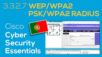 🇵🇹 Cisco Cybersecurity Essentials 3.3.2.7 WEP/WPA2 PSK/WPA2 RADIUS | Packet Tracer (em Português)