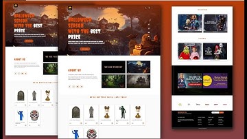 🎃 Responsive Halloween Website Design Using HTML CSS