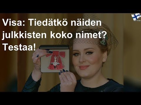 Video: Oikeat julkkistenimet, joista et tiennyt