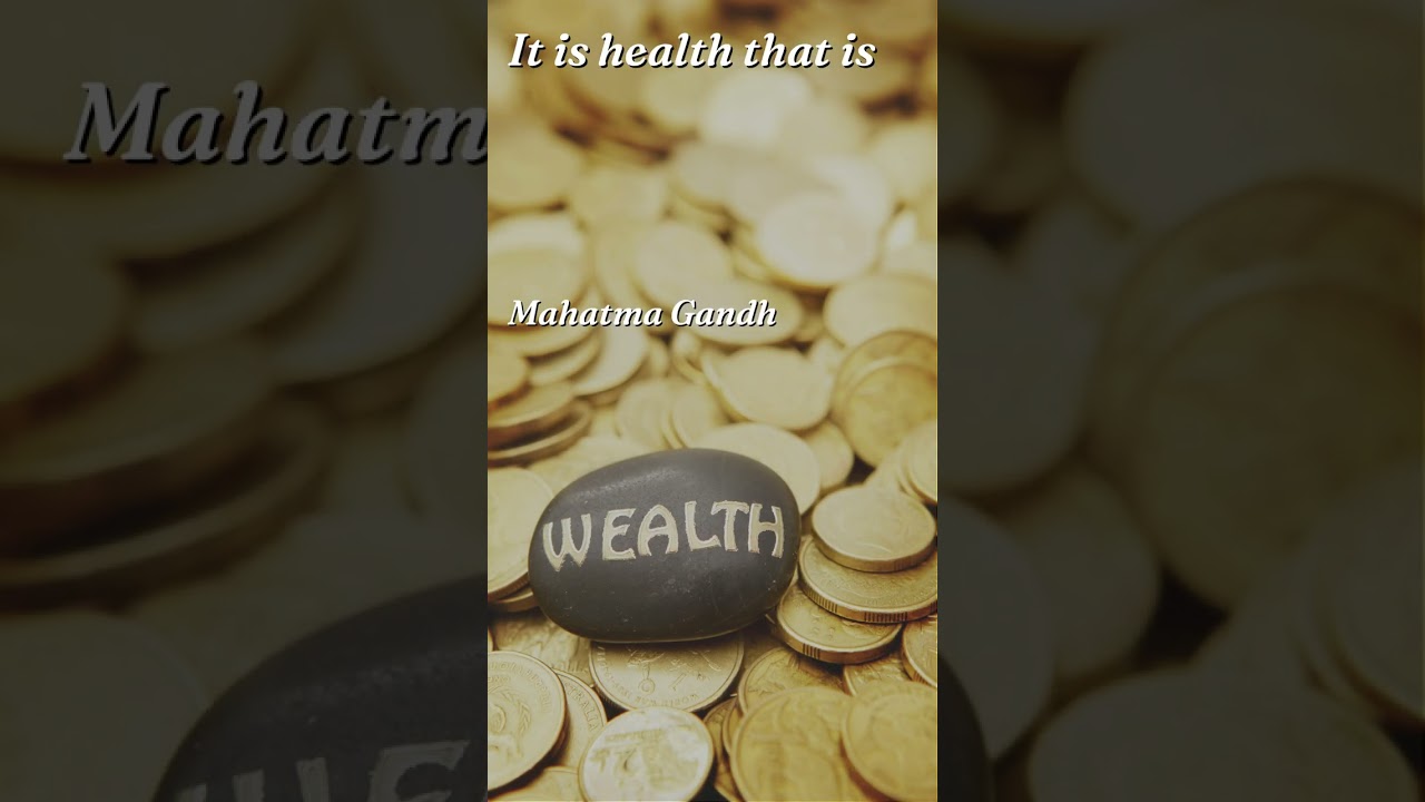 The first wealth is health #shorts