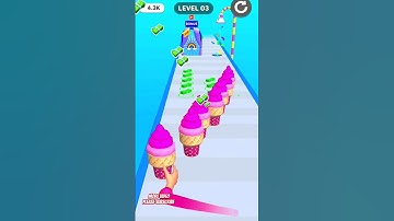 Ice Cream Stack Run #ytshorts #shortgames #games