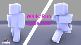 Walk & Run Cycle Test [Mine Imator]