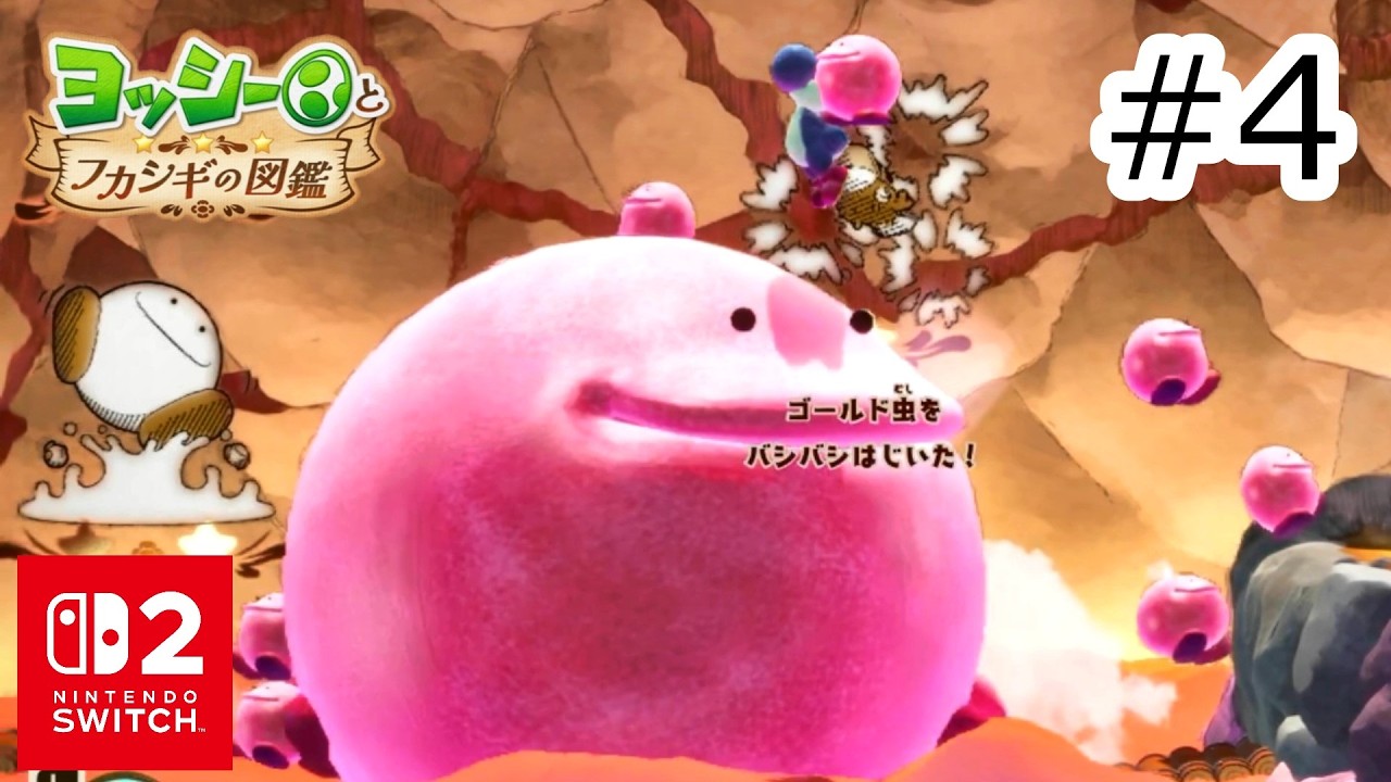 よっしー2本② That Bouncy Pink Round Thing! #4 【SWITCH2: Yoshi and the