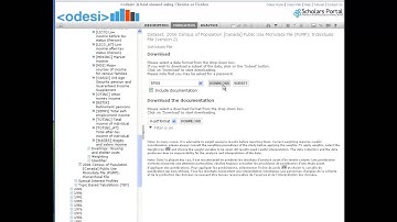 Downloading a Subset in Odesi