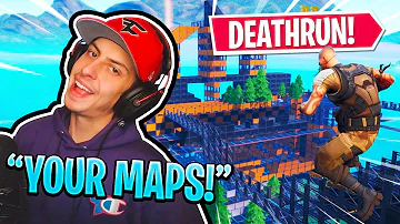 FaZe Cizzorz Plays Your Fortnite CREATIVE MODE MAPS! (Deathrun)