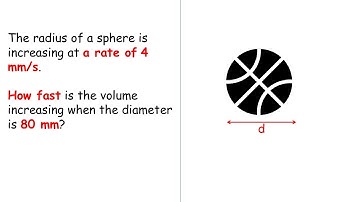 Stewart Calculus | Related Rate Sphere Volume | The radius of a sphere is increasing at a rate of