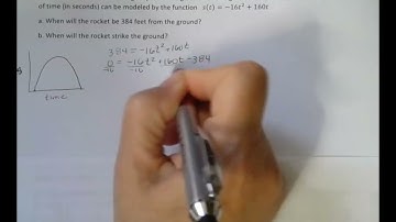 Quadratic Application - Projectile 1