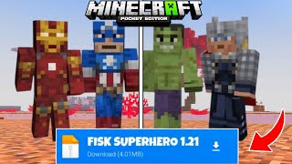 🔥NEW MARVEL FISK SUPERHEROES MOD FOR MINECRAFT PE😱 | MCPE 1.21+ EliteSpot Gaming