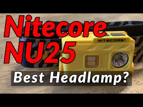 NITECORE NU25 REVIEW // Best Ultralight Hiking Backpacking Headlamp