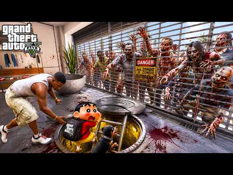 Franklin Build Secret Luxury Bunker To Escape Zombie Apocalypse in GTA 5!