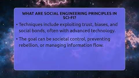 What Are Social Engineering Principles In Sci-Fi? - The SciFi Reel
