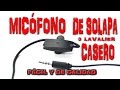 Micrófono de solapa casero