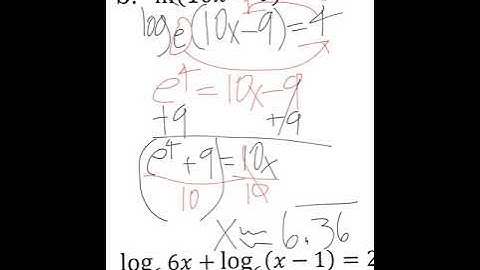 Solving Exponential & Logarithmic Equations | 7.6 | Algebra 2