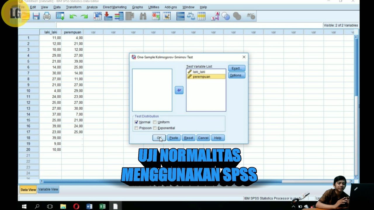 Cara Uji Normalitas Kuesioner menggunakan SPSS - YouTube
