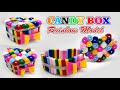 Ide Kreatif - Tempat Permen Motif Pelangi || Candy Box || Rainbow Model