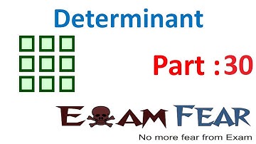 Maths Determinants part 30 (Application determinant : Solution of equation) CBSE Mathematics XII