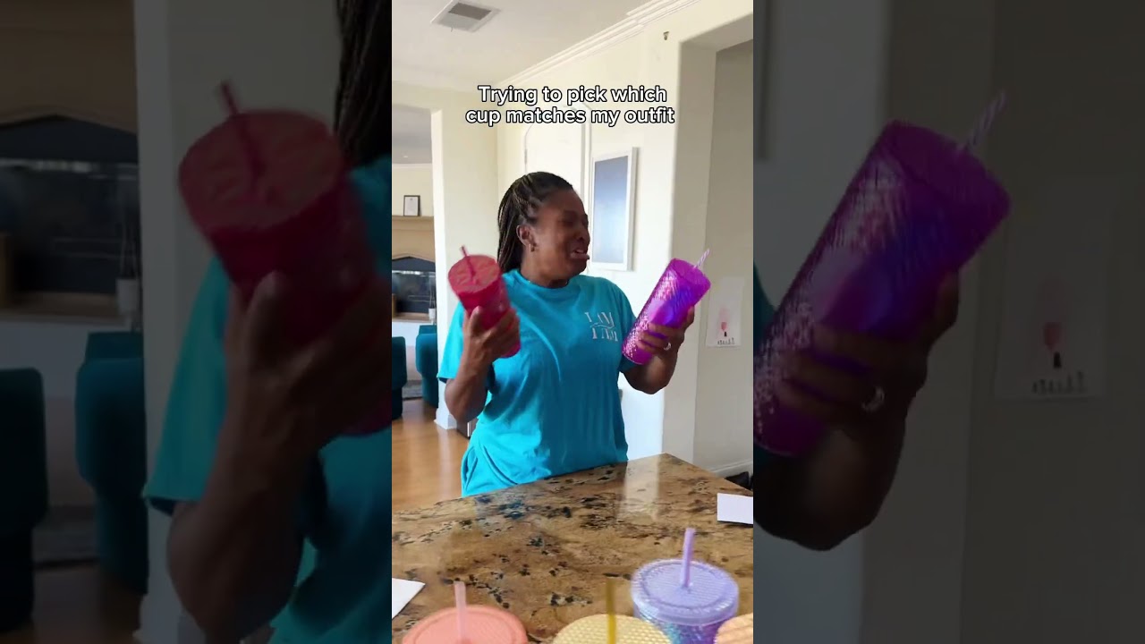 My cup MUST match my outfit!!! 😫 