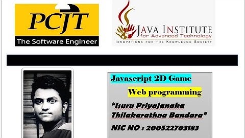 Javascript 2D Game ( Web Programming )