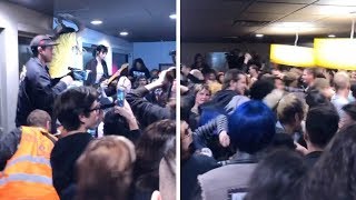 Punk Rocks Band Plays Gig In Denny's