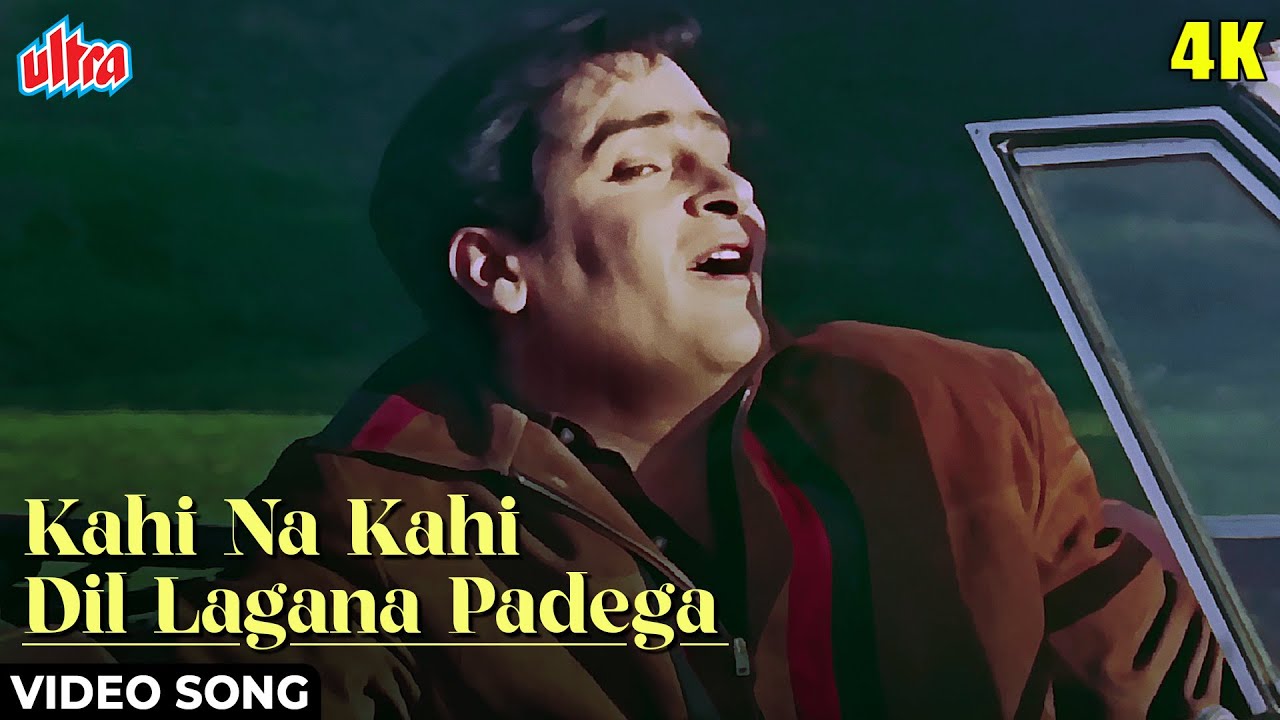 Kahi Na Kahi Dil Lagana Padega 4k Song  Mohammed Rafi Hit Song  Shammi Kapoor Kashmir Ki Kali Song