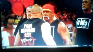 WWE Brock lesnar crashes Hulk hogan birthday celebration ( raw 8\/11\/2014)