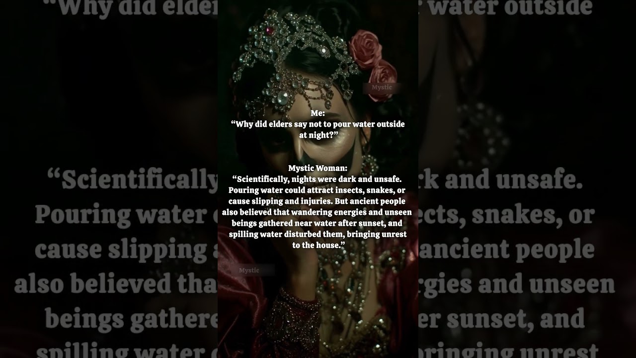 Ancient Belief – Pouring Water at Night 