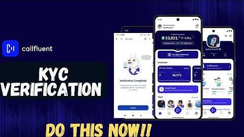 CALFLUENT KYC VERIFICATION| CALFLUENT ICE NETWORK AIRDROP TOKEN DISTRIBUTION COMING SOON-DO THIS NOW