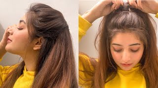 Simple and cute hairstyle for everyday | wajeeha