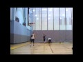 The Dope Boyz doin work in the gym dunking. Chris Jurgy and John B