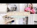 NEST MET MIJ BIJ 36 WEKEN ZWANGER! 💕✨👶🏼 | babyspullen openmaken, wiegje, wipstoeltje!