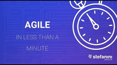 Agile in A Minute